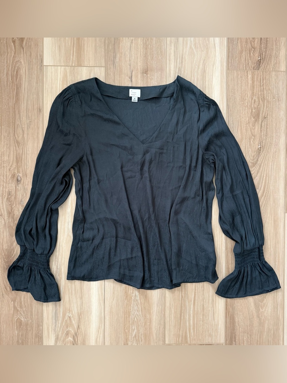 a new day teal blouse